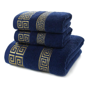 Serviettes de bain blanches douces en coton 70x140 100% coton pour hôtel, vente en gros - Product Image 1