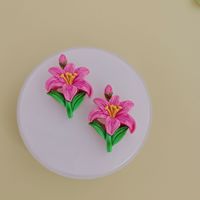 100 piezas de flores coloridas de resina, dijes de slime, cabujones de base plana para accesorios de decoración de pendientes DIY y adornos para lazos de pelo
