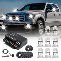 12V 120W HID Verstecktes Stroboskop-Lichtset Notfall-Warnblinksystem für LKW-Scheinwerfer Verdeckte Warnleuchten Weiß/Gelb