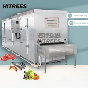 冷凍フライドポテト野菜用の高効率冷凍庫トンネルインスタント冷凍機