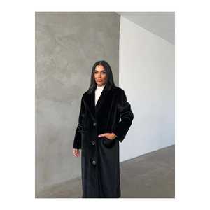 Manteau en velours pour femme Thai Feather, manches longues, élégant, chaud pour l'hiver, taille S L - Product Image 6