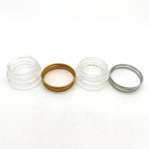 Récipient cosmétique rond de luxe de qualité supérieure Mini crème vide rechargeable <span class=keywords><strong>pour</strong></span> les yeux Crème <span class=keywords><strong>pour</strong></span> le <span class=keywords><strong>visage</strong></span> 3ml 5ml 7ml Pot d'huile de <span class=keywords><strong>cire</strong></span> avec couvercles en métal - Product Image 5