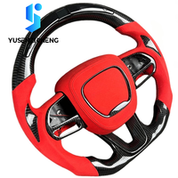 Volant en cuir personnalisé en fibre de carbone forgée pour Dodge Challenger Hellcat Charger Durango SRT avec LED