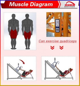 Equipo de Fitness Inteligente de Vanguardia, <span class=keywords><strong>Prensa</strong></span> de Piernas para Gimnasio, Certificación CE, Directo de Fábrica, Tubo de Acero Q235, Respaldo de Seguridad Ajustable - Product Image 5