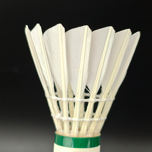 DunRun DR-09 Volants de <span class=keywords><strong>badminton</strong></span> en plumes de canard Cigu blanc pur, durables, pour l'entraînement et les joueurs de club (vente en gros) - Product Image 6