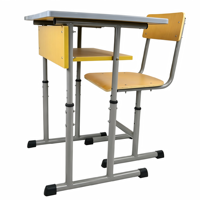 Bureaux et chaises d'école en bois pour étudiants, vente directe d'usine. Bureaux et chaises durables pour salles de classe. Ensembles de bureaux scolaires.
