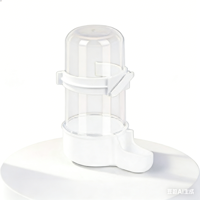 Mangeoire et abreuvoir automatiques épaissis pour oiseaux, distributeur grande capacité de 16 cm pour cailles et perroquets, accessoire pour cage à oiseaux