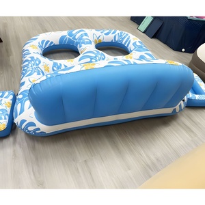 Detachable Shed Lounge Chair PVC <b>Inflatable</b> Adult Buoy <b>Float</b> Sunshade Hammock Swimming Pool Ride Commercial <b>Inflatable</b> Pool - Product Image 2
