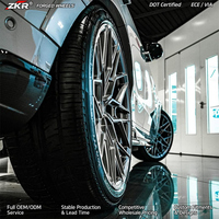 Jantes ZKR en aluminium forgé à profil profond 5x114.3/5x130 18-22 pouces, sur mesure, luxe, compatibles avec M3/M5 pour Tesla