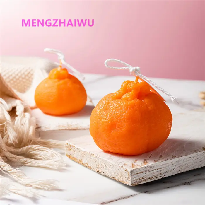 日本ホットセール新デザインクラフト用品DIY卸売レモンチーズ型デザイン大豆ワックスアロマセラピー香りキャンドル