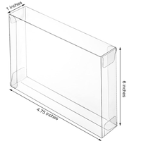 Mini boîte d'emballage pour cupcakes en PVC/PET transparent, 0,3 mm, 2'', 3'', 4'', petite boîte à gâteau avec autocollant pour bougie