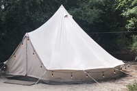 Tentes cloche 5m glamping tentes de camping de luxe 4 personnes tente extérieure instantanée étanche