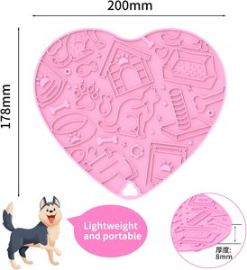 Tapis de léchage en silicone personnalisé pour animaux de compagnie, antidérapant, pour chiens et chats, pour la diversification des aliments et la distribution lente de friandises - Product Image 3