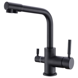 En laiton Meilleur Vente Usine Prix Le Plus Bas 3 Voies Robinet De Cuisine En Or - Product Image 3