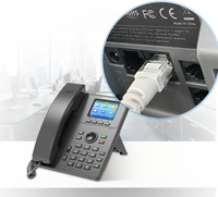 Teléfono IP Gigabit PoE Flyingvoice P11U, 2 Cuentas SIP, Pantalla LCD a Color de 2.8 Pulgadas, Conferencia de 6 Vías, Voz HD, VoIP para Oficina