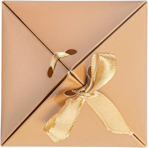 Kim tự tháp ủng hộ tam giác Hộp Quà Tặng satin Ribbon dùng một lần Vàng bìa giấy tam giác kẹo đám cưới bên kim tự tháp hộp thực phẩm - Product Image 6