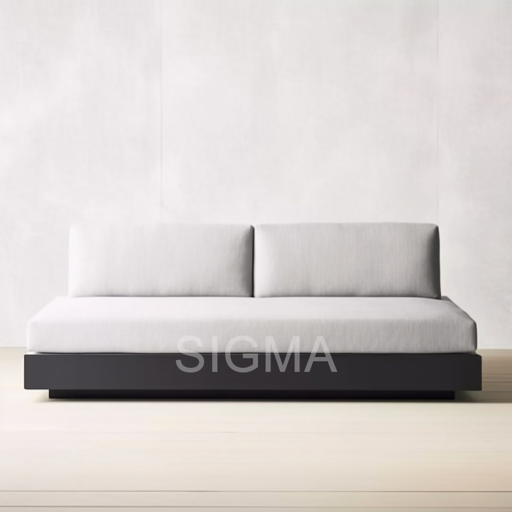 high quality new arrival customized outdoor sofa set patio furniture  aluminum garden sofa