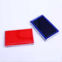Tampon encreur à séchage rapide à base d'huile transparente Kojoy rouge et bleu imperméable