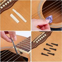 Professional 72-Piece Guitar Tool Kit Luthier Guitar Repair and Setup Accessories Musical Instrument Tool Kit