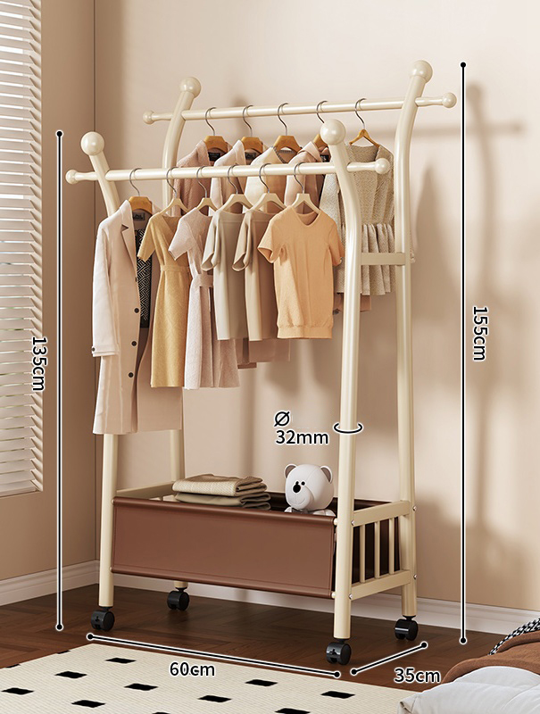 60 ซม. สีขาว-น้ำตาล