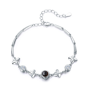 Wholesale Four Leaf Grass <strong>Bracelet</strong> 100 Words Language I love You <strong>Projection</strong> <strong>Bracelet</strong> Girl <strong>Bracelet</strong> - Product Image 6