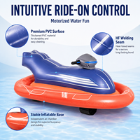 Bateau gonflable motorisé pour enfants 12V avec commande par bouton-poussoir, personnalisable OEM