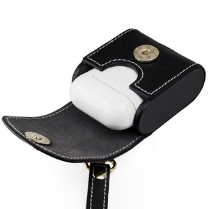 Diseño personalizado especializados del <span class=keywords><strong>OEM</strong></span> y del ODM titular auricular titular auriculares soporte cuero caso estuche para los <span class=keywords><strong>airpods</strong></span> - Product Image 4