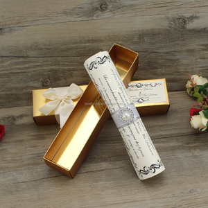 Boîtes en papier uniques, élégantes et luxueuses, avec des cartes d'invitation <span class=keywords><strong>de</strong></span> <span class=keywords><strong>mariage</strong></span> <span class=keywords><strong>de</strong></span> luxe enroulées, avec <span class=keywords><strong>texte</strong></span> personnalisé - Product Image 3