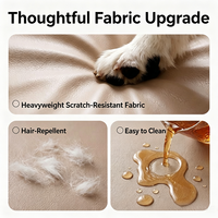 Lit pour chien de type canapé, anti-griffures, imperméable, avec base antidérapante, lavable, personnalisable OEM ODM