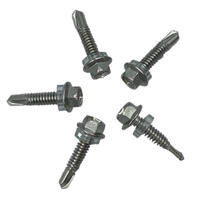 410/304 vis en acier inoxydable vis d'enracinement autotaraudeuses à tête hexagonale galvanisée avec rondelle en caoutchouc 4.2 4.8