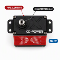 Servomoteur numérique sans balais 16,8 V 130 kg 180 kg S9130D S9150D XQ-POWER en aluminium 7075 CNC robuste pour bras robotisé, vente en gros OEM
