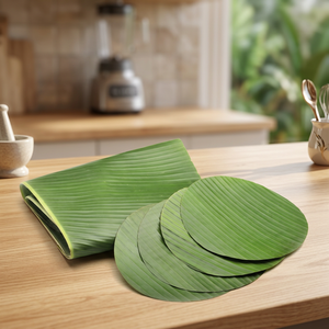 Feuilles de bananier congelées pour emballage alimentaire, 100% naturelles, vertes, emballées sous vide, Ho Chi Minh City, Vietnam / Marque Ms. Kelly Viet Delta 12 - Product Image 1