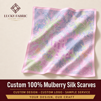 Écharpe carrée 100% soie de mûrier 90x90 cm avec impression personnalisée de motifs géométriques et tropicaux, douce pour la peau, OEM / ODM