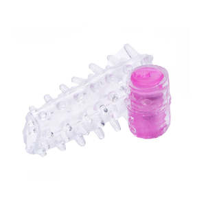 Zachte Siliconen Penis Mouw Vibrator Mannelijke Delay Ejaculatie Puntige Dildo Haan <span class=keywords><strong>Ring</strong></span> Penis G-Spot Stimulatie Vibrerende Ringen - Product Image 2