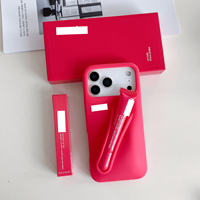 Étui de téléphone en silicone avec logo et numéro de rouge à lèvres, pour iPhone 11 12 13 14 15 16 17 Promax, accessoires de téléphone