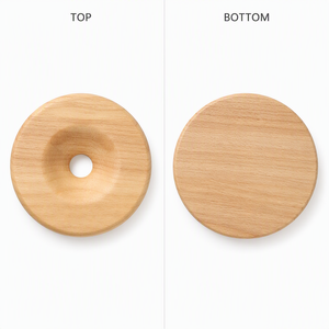 Sous-verre rond en bois de bouleau naturel résistant à la chaleur, support de plat chaud, logo personnalisé, origine Chine - Product Image 4