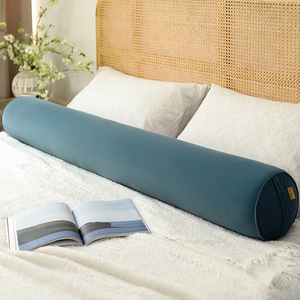 Hotel-Grade Teal Blue Long Body Memory Foam <strong>Bolster</strong> <strong>Pillow</strong> Comfortable Knitted Cuddle <strong>Bed</strong> for Everyday Use Adults - Product Image 3