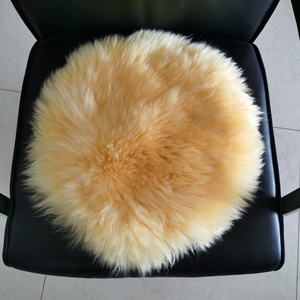 Promotion Modern Australian Sheepskin Extra Thick Non-Slip Breathable Durable Seat <strong>Cushion</strong> Genuine Soft Fur Mat Chair <strong>Stool</strong> Pads - Product Image 2