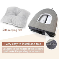 Vente en gros lit pour animal chaud personnalisé best-seller canapé en peluche gris clair grotte pour chien et chat fournitures de lit lavables simples