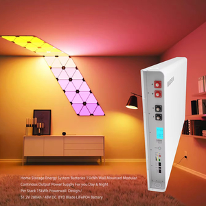 Sistema de Kit Solar de Pared Madsun Ultra Delgado de 15kWh con Batería BYD Blade LiFePO4 51.2V 280Ah CAN Storage - Product Image 3