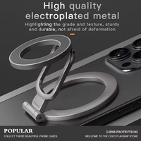 Support de téléphone portable magnétique flexible à rotation 360°, adsorption double face, support de bureau pour tous les modèles de téléphones