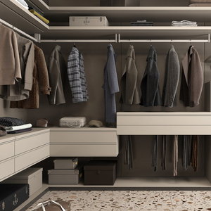 Precio razonablemente barato Muebles modernos Gabinetes de armario de dormitorio de chapa de melamina de madera - Product Image 3