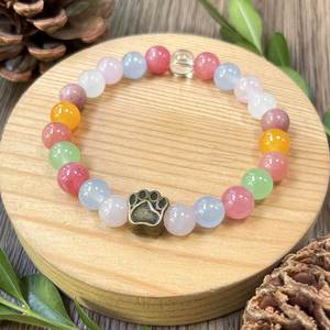 Natural Stone <b>Bracelet</b> Colorful Glass Beaded Unconditional <b>Love</b> Reliable Verified Manufacturer Quality Guarantee Card - Product Image 4