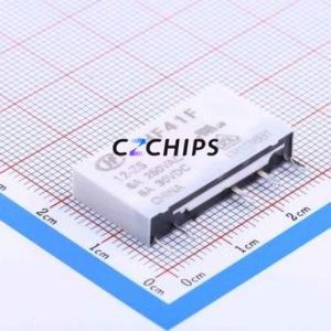 HF41F/12-ZS Power Relay SIP,5x28mm Relay 12V 1 Changeover: 1C (SPDT-Changeover)::: 5 6A-30VDC/6A-250VAC - Product Image 1