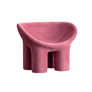 Moda diseño moderno fibra de vidrio Faye Toogood <span class=keywords><strong>Roly</strong></span> Poly ocio sillón taburete bajo - Product Image 3