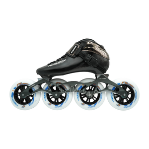 Patins à roulettes de vitesse professionnels en fibre de carbone pour garçons et filles, 4 roues, chaussures de patinage à roulettes lumineuses - Product Image 1