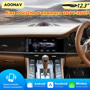 Radio de coche QHD de 12,3 pulgadas para Porsche Panamera 2011-2017 pantalla táctil estéreo navegación GPS Carplay Multimedia PlayerHead unidad RHD - Product Image 2