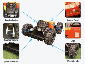 Tondeuse à gazon 4x4 pour l'entretien des allées d'arbres fruitiers, à commande à distance, abordable, en vente au meilleur <span class=keywords><strong>prix</strong></span> - Product Image 2