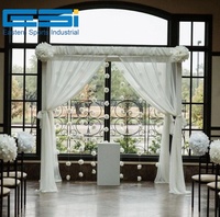Kit de toile de fond pour événements de mariage ESI avec support de tuyaux réglable et rideaux drapés, installation facile pour un look professionnel