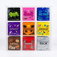 Sachets Mylar personnalisés imprimés, anti-odeur, à fermeture éclair, jetables, de qualité alimentaire, refermables, épais, pour lait, 3.5g 7g 1oz 1lb